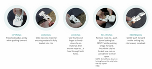 Easyklip Tarp Clip how to use instructions